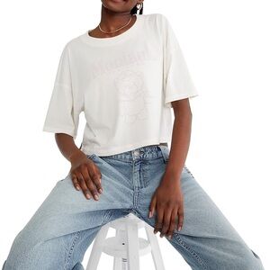 Aeropostale Cream Graphic Boyfriend Tee